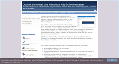 Desktop Screenshot of monewsletter.de